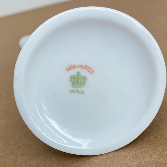 Vtg Nippon Hand Painted Cream and Sugar Pair Fine China - Picture 8 of 13